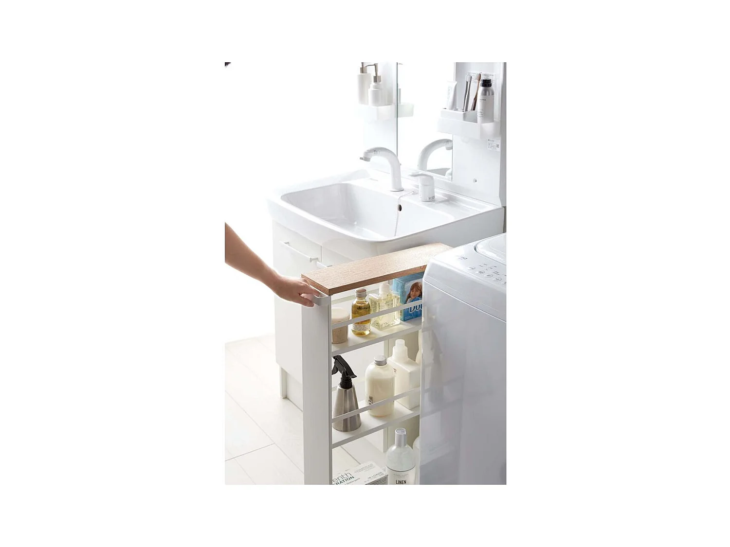 Aparador de cocina en metal y madera Torre