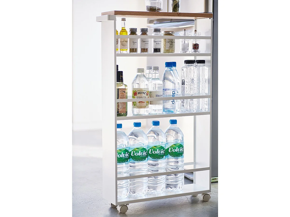 Aparador de cocina en metal y madera Torre