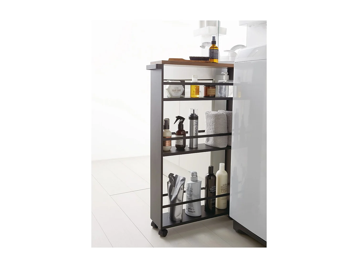 Desserte de rangement en acier - L47,5 cm