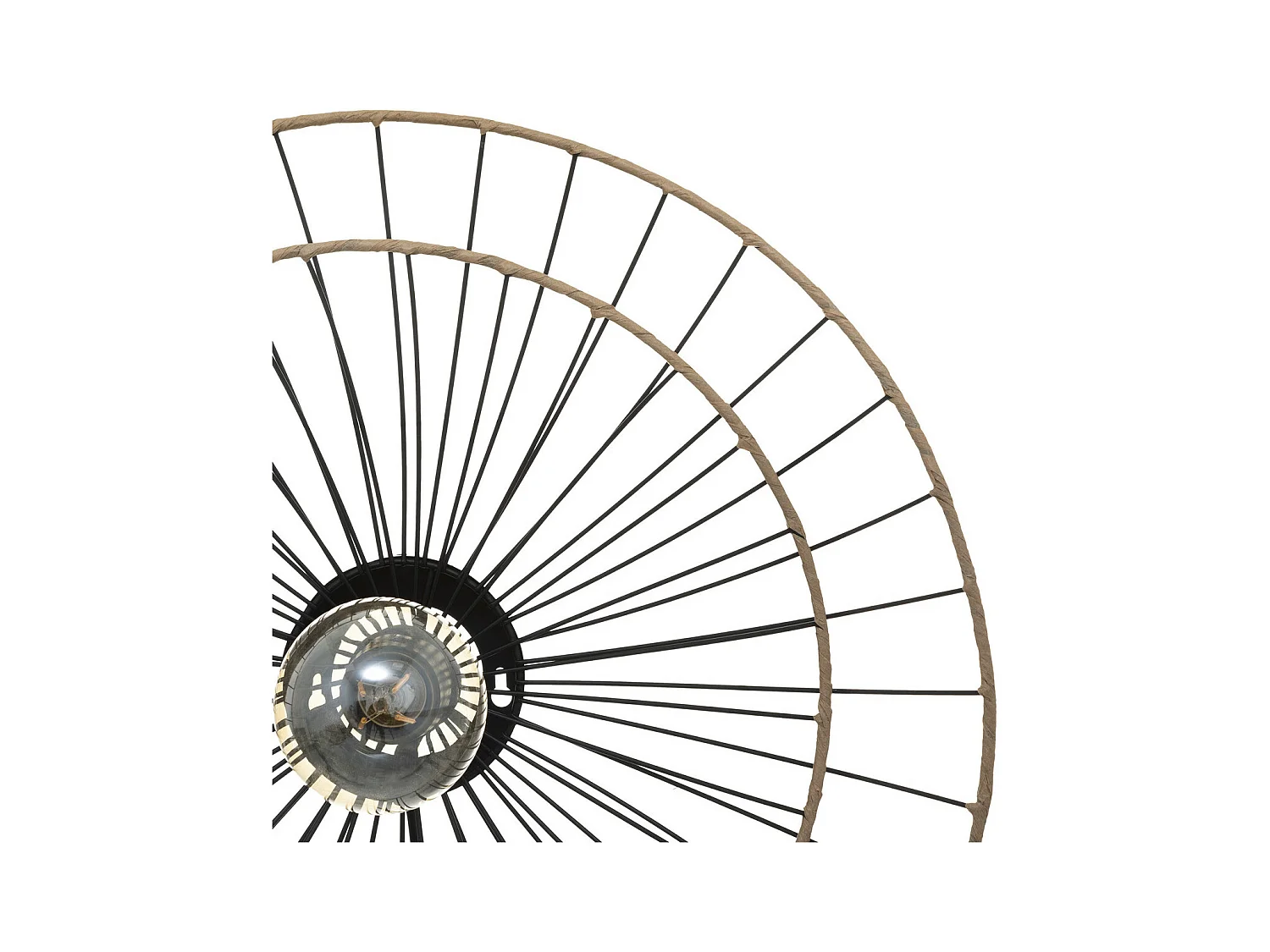 Applique murale en métal noir D 45 cm