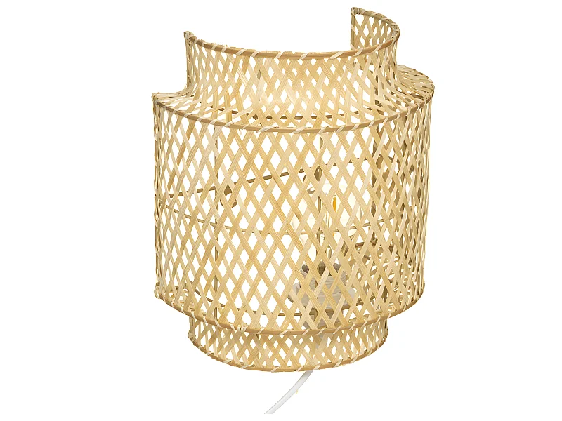 Applique murale en Bambou naturel H 28 cm