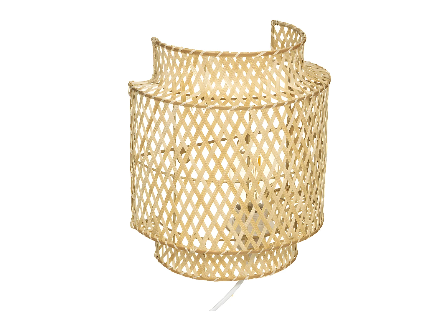 Applique murale en Bambou naturel H 28 cm