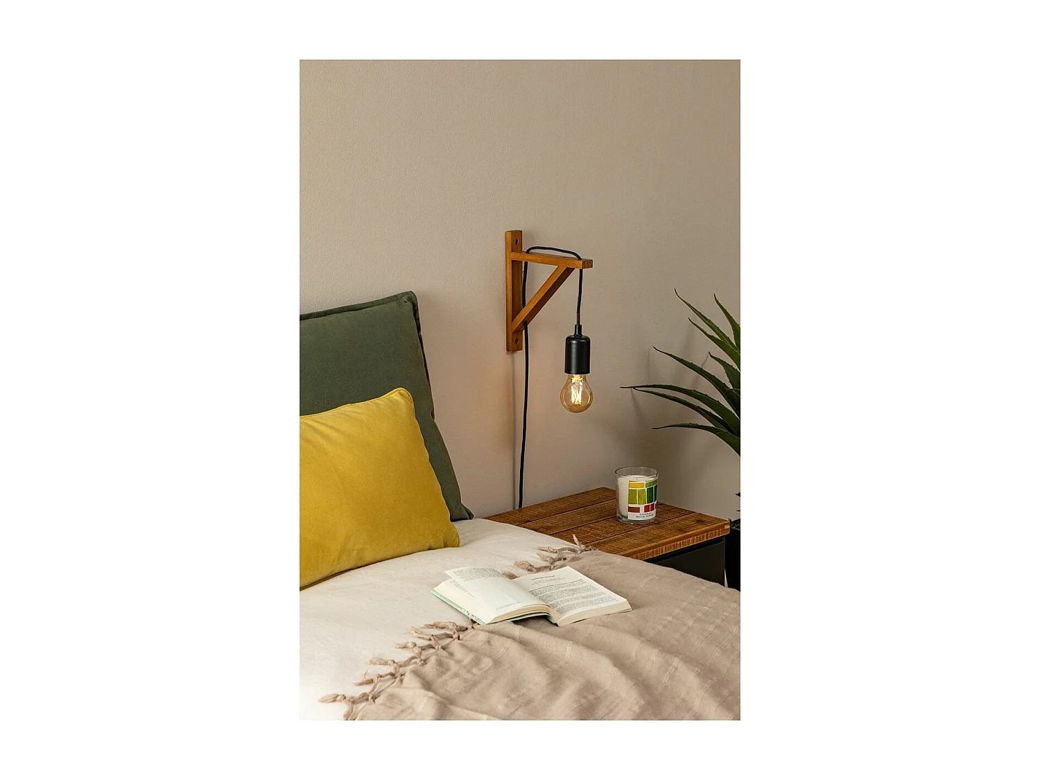 Applique murale en Bois H 22,5 cm