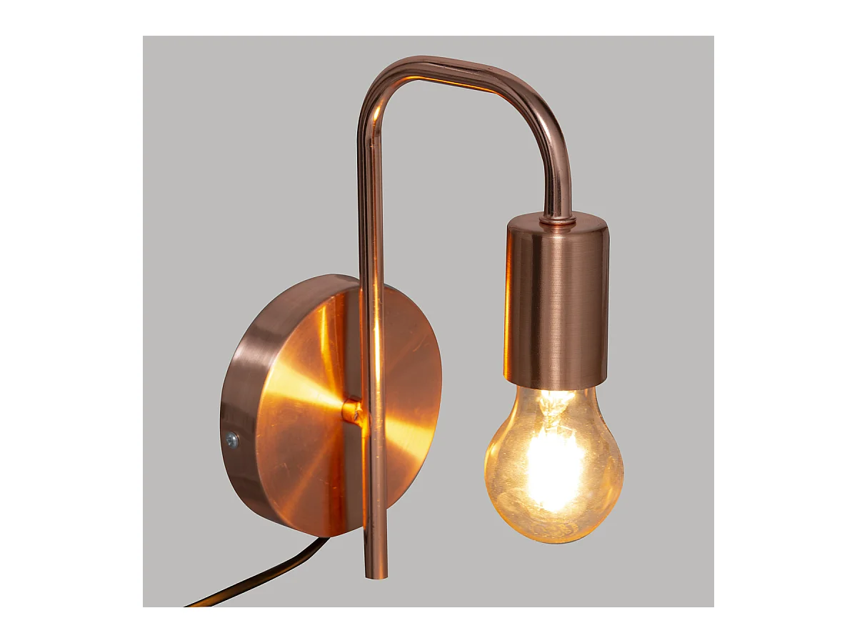 Applique murale  en métal Cuivre H 25 cm