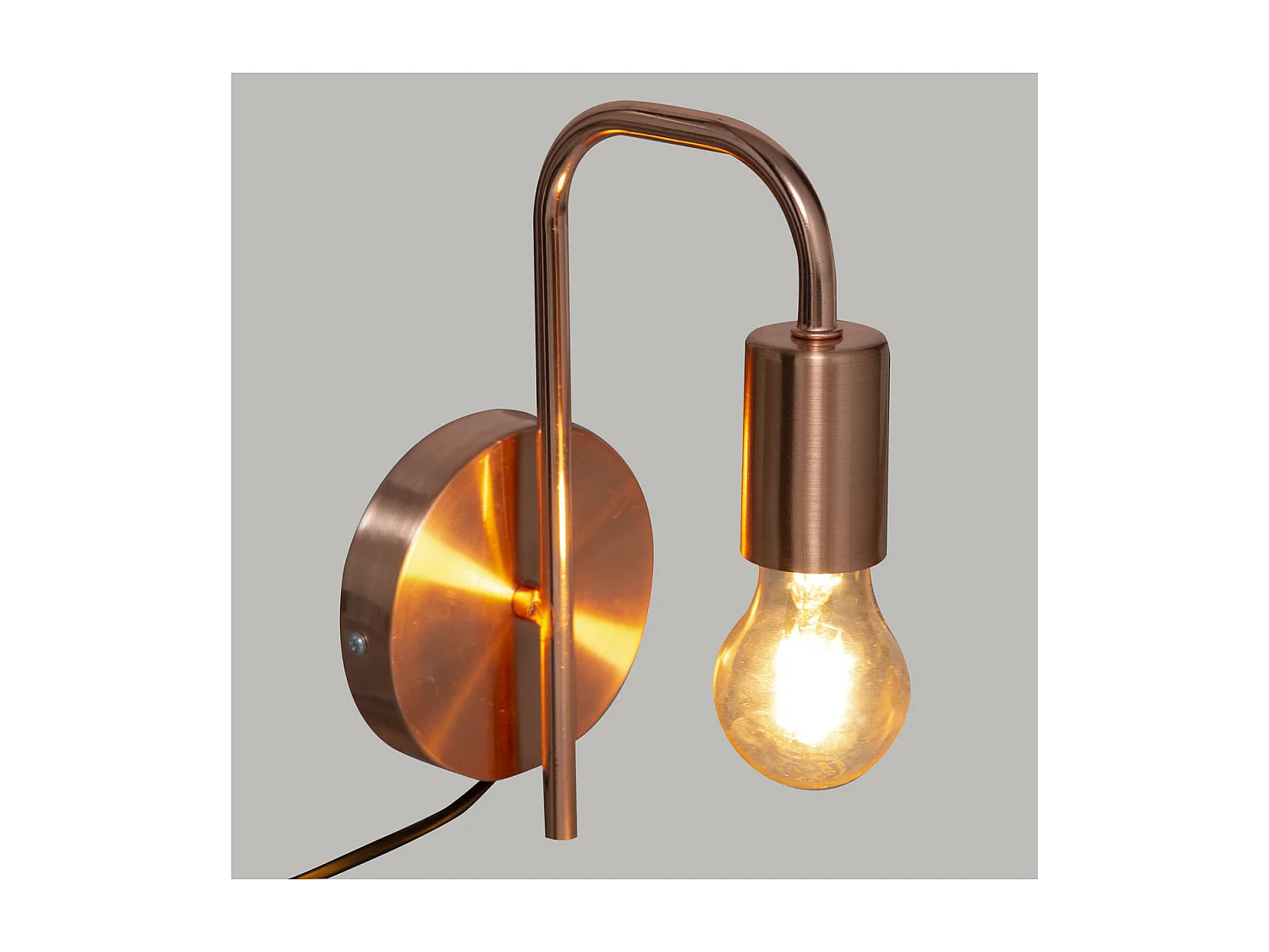 Applique murale  en métal Cuivre H 25 cm