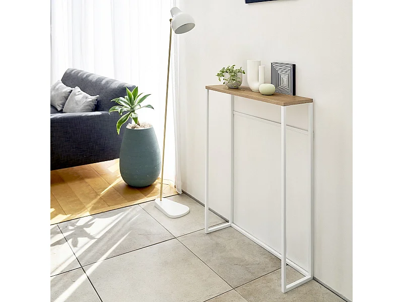 Eingangskonsole aus Holz und Metall Tower