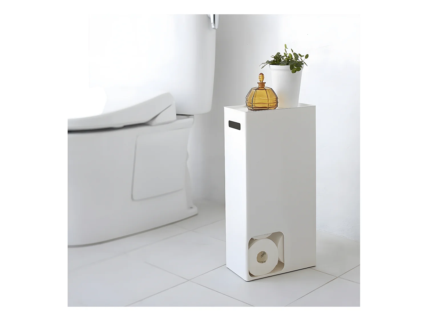 Torre portaoggetti per carta igienica - L23 cm