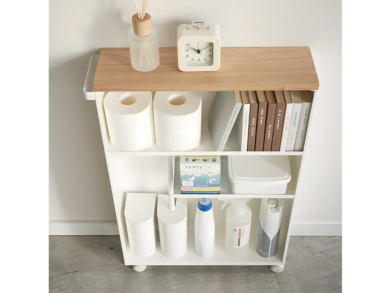 Chariot de toilette semi-fermé - L46 cm