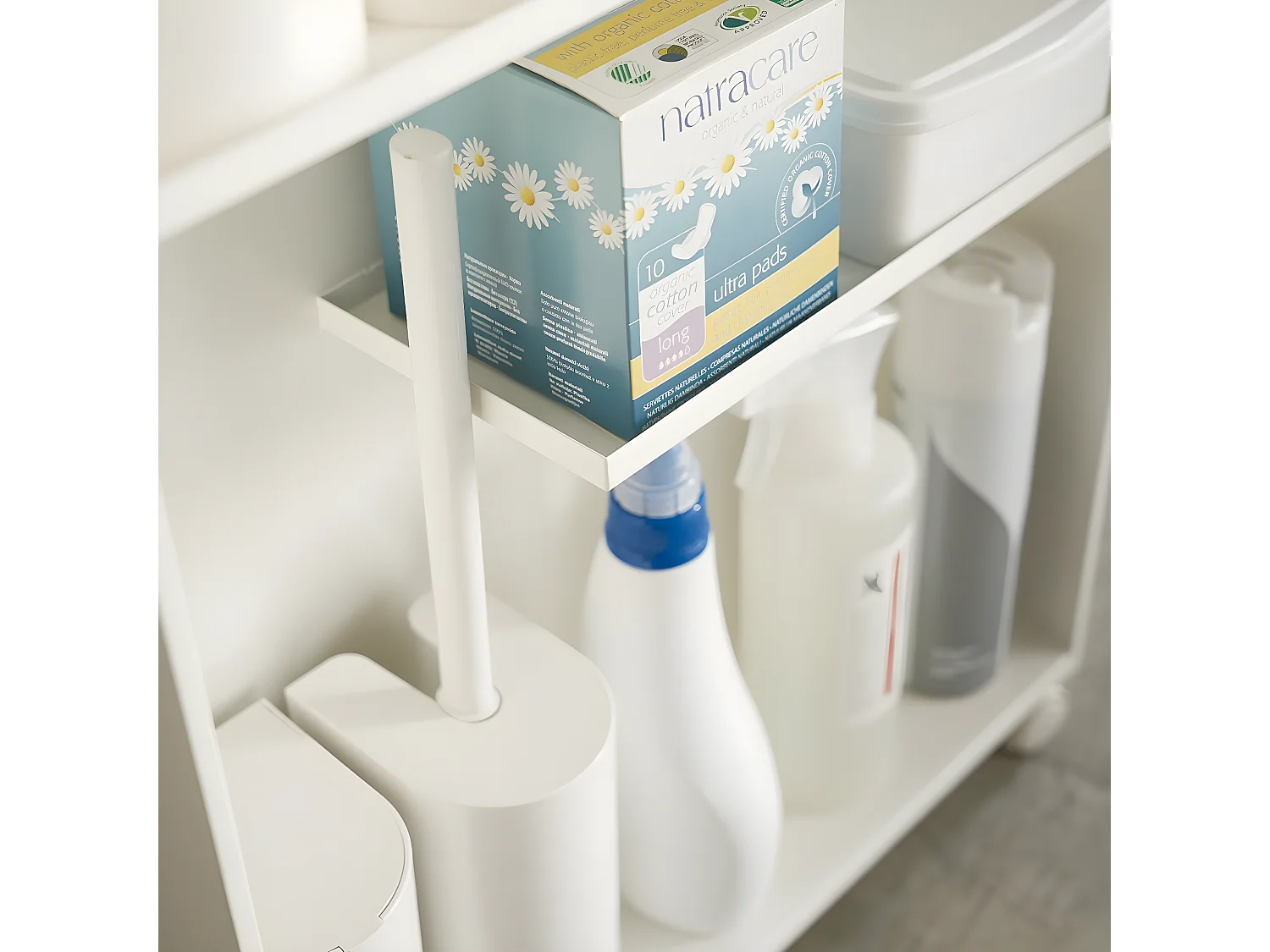 Chariot de toilette semi-fermé - L46 cm