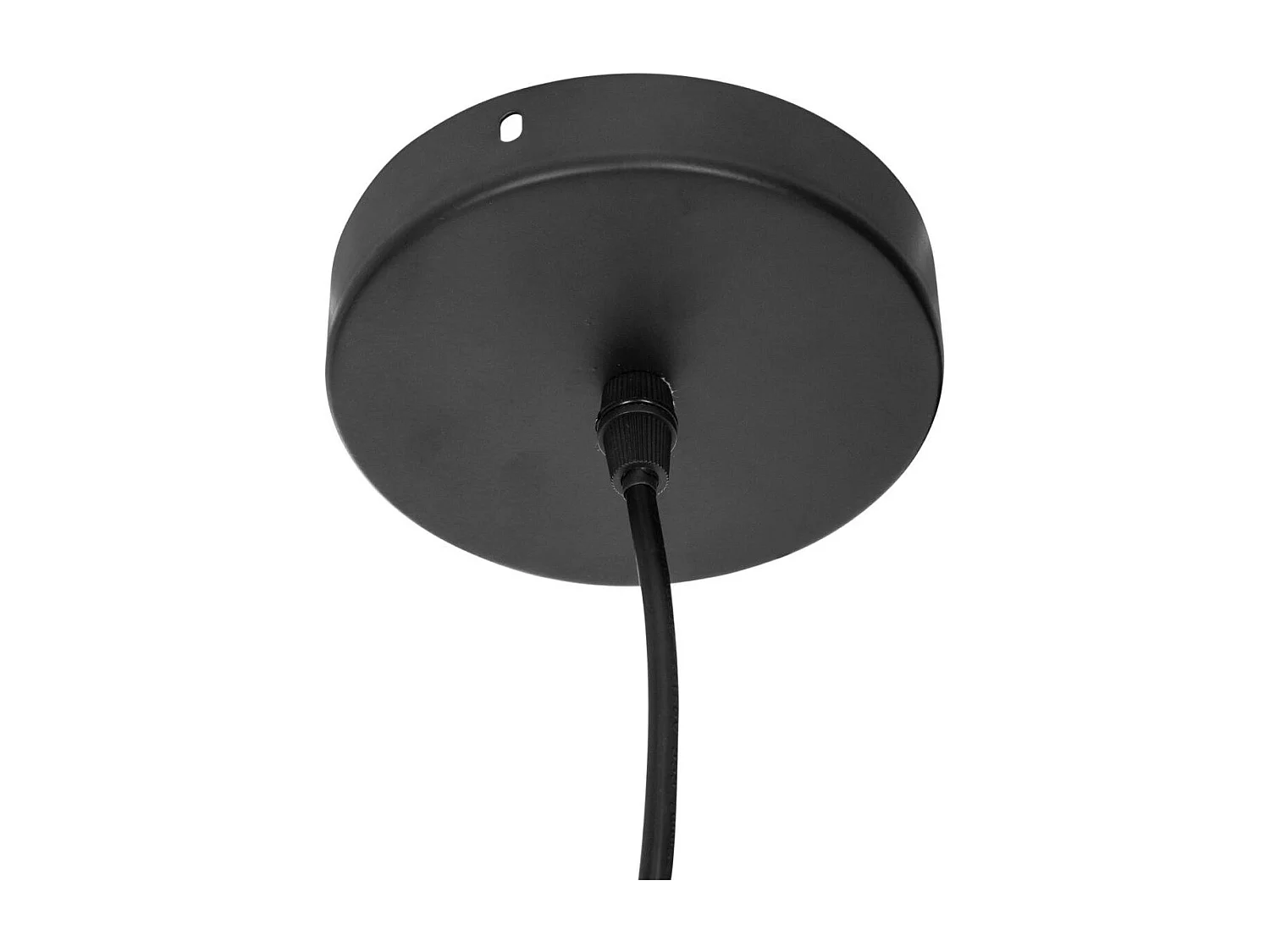 Luminaire Suspension Boule en Verre strié D 15 cm