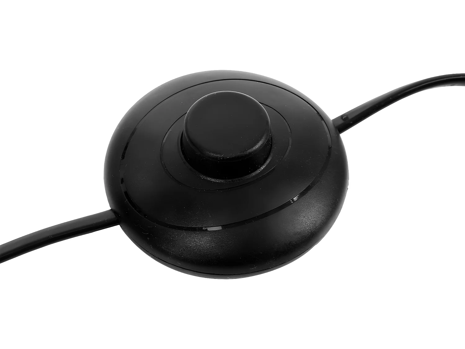 Lampadaire trépied en Métal Noir et Bois d'Hévéa H 145 cm