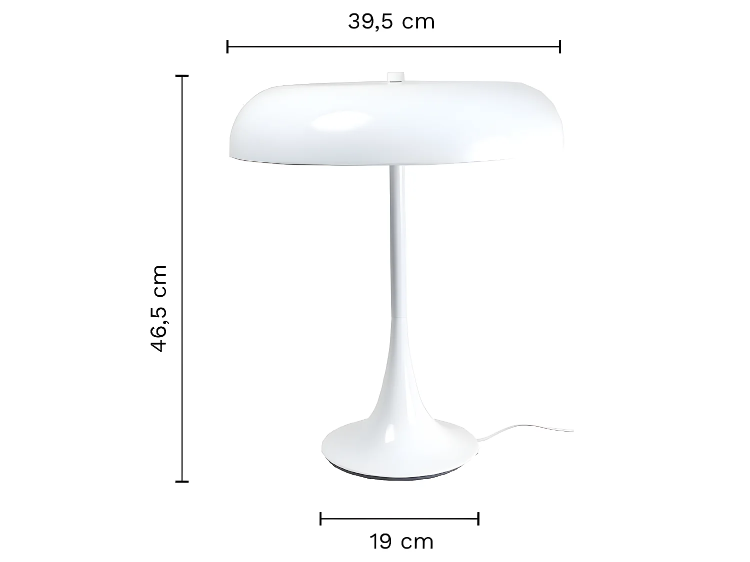 Lampe à poser MADISON - blanc - TEMAHOME