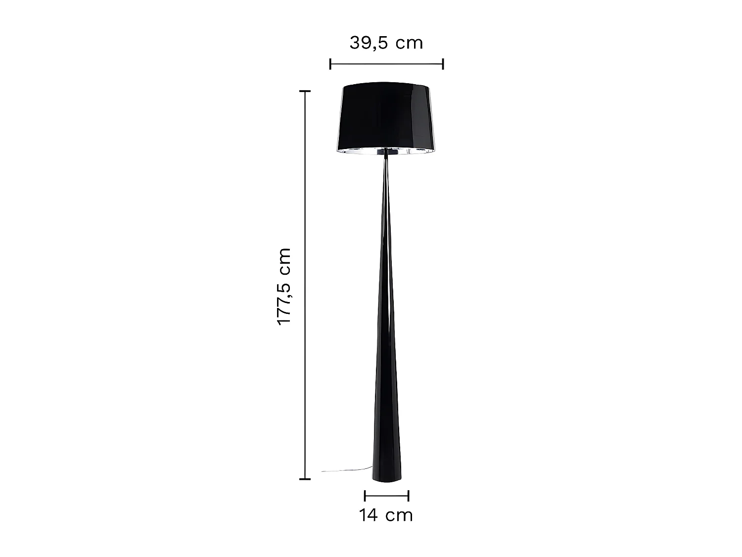 Lampadaire TOTEM LS - noir - TEMAHOME