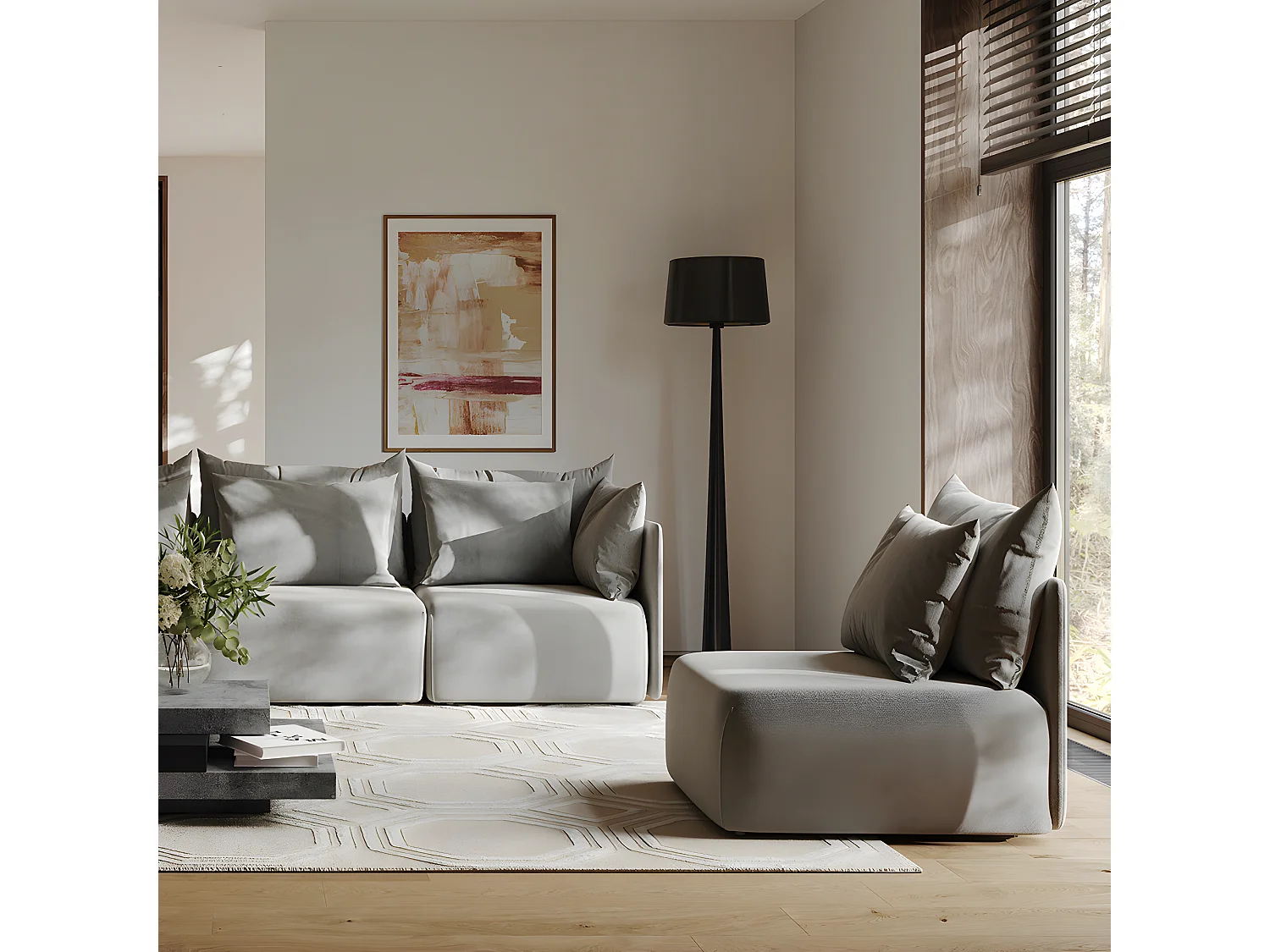 Lampadaire TOTEM LS - noir - TEMAHOME