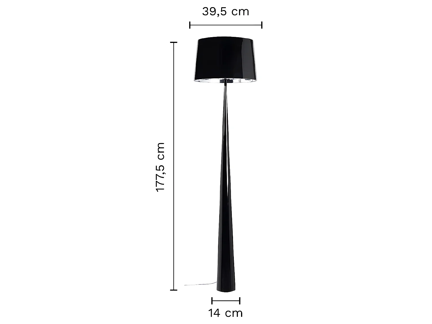 Lampadaire TOTEM LS - noir - TEMAHOME