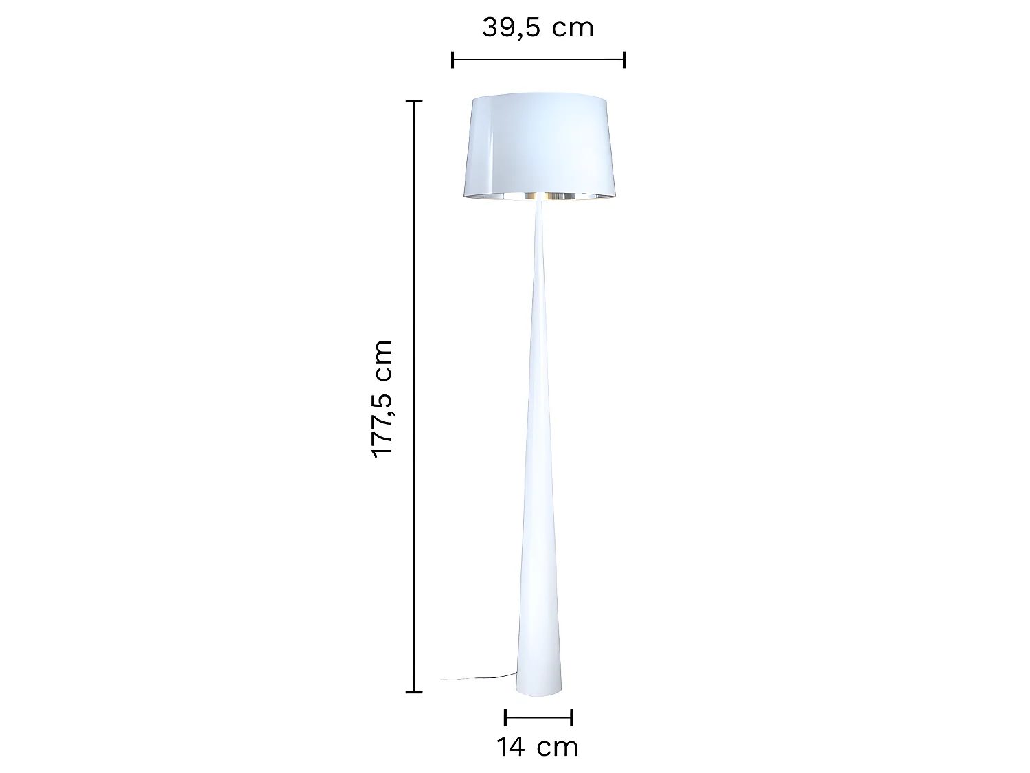 Lampadaire TOTEM LS - blanc - TEMAHOME