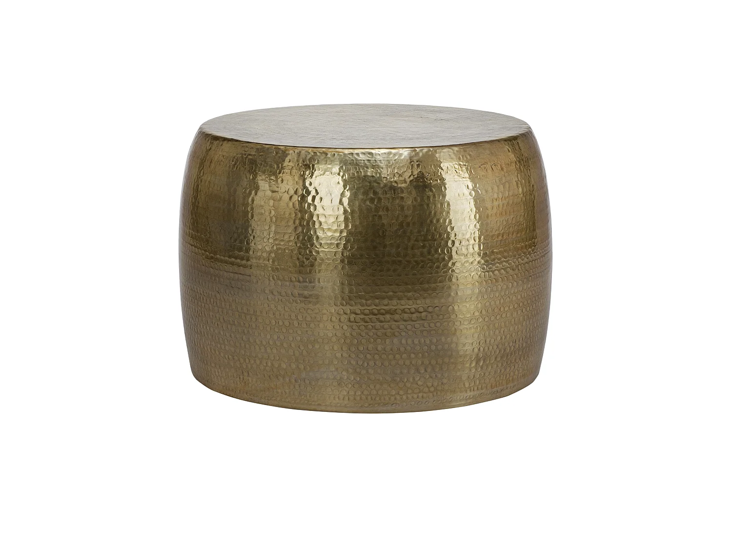 Tavolino martellato alluminio orientale Ø53 x 41cm oro WOMO-DESIGN