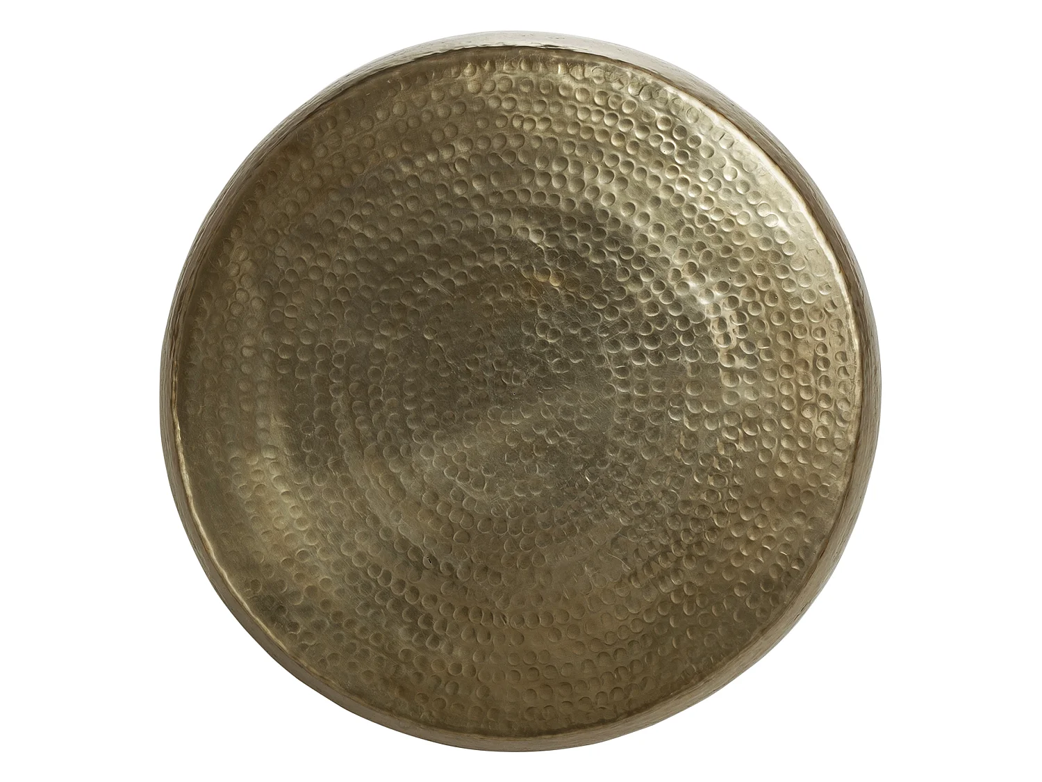 Mesa de centro martillada oriental aluminio Ø53 x 41cm oro WOMO-DESIGN