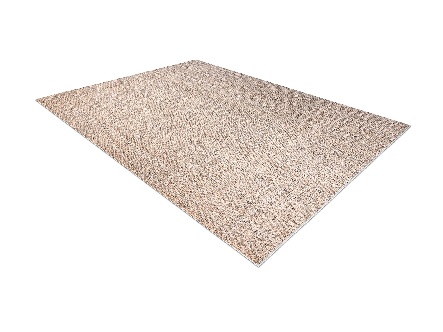 Tappeto lavabile ANDRE 1577 Spina di pesce antiscivolo - beige 160x220 cm