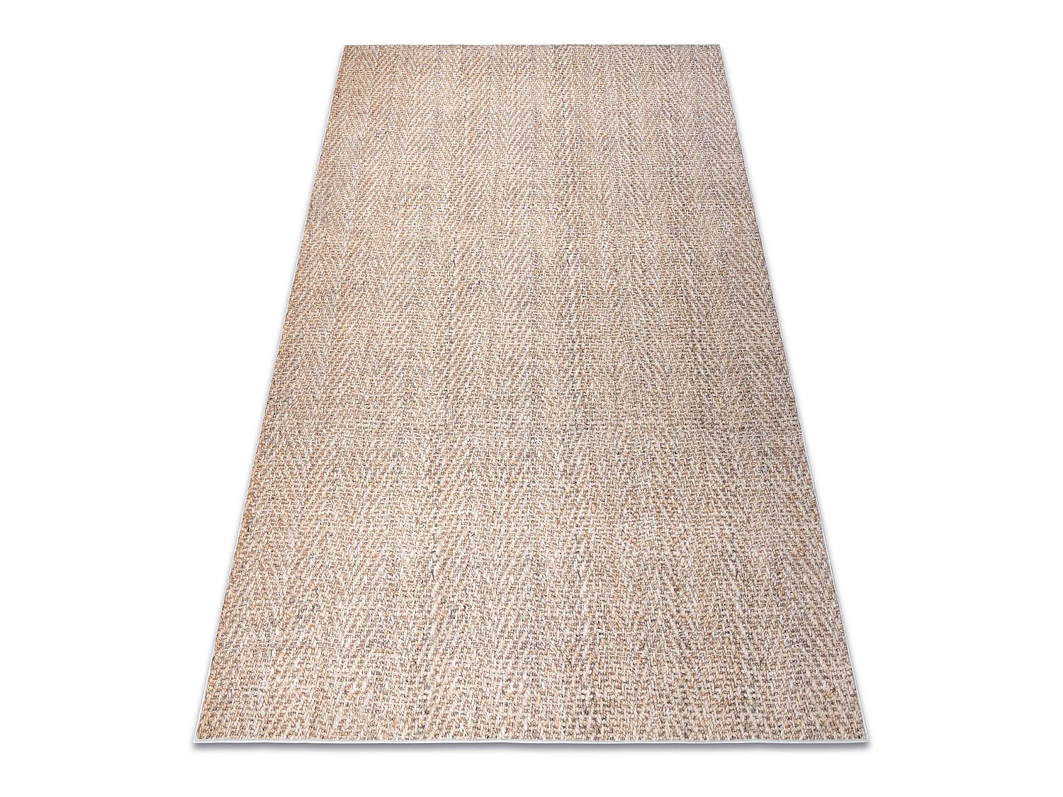 Tapis lavable ANDRE 1577 Chevron antidérapant - beige 160x220 cm