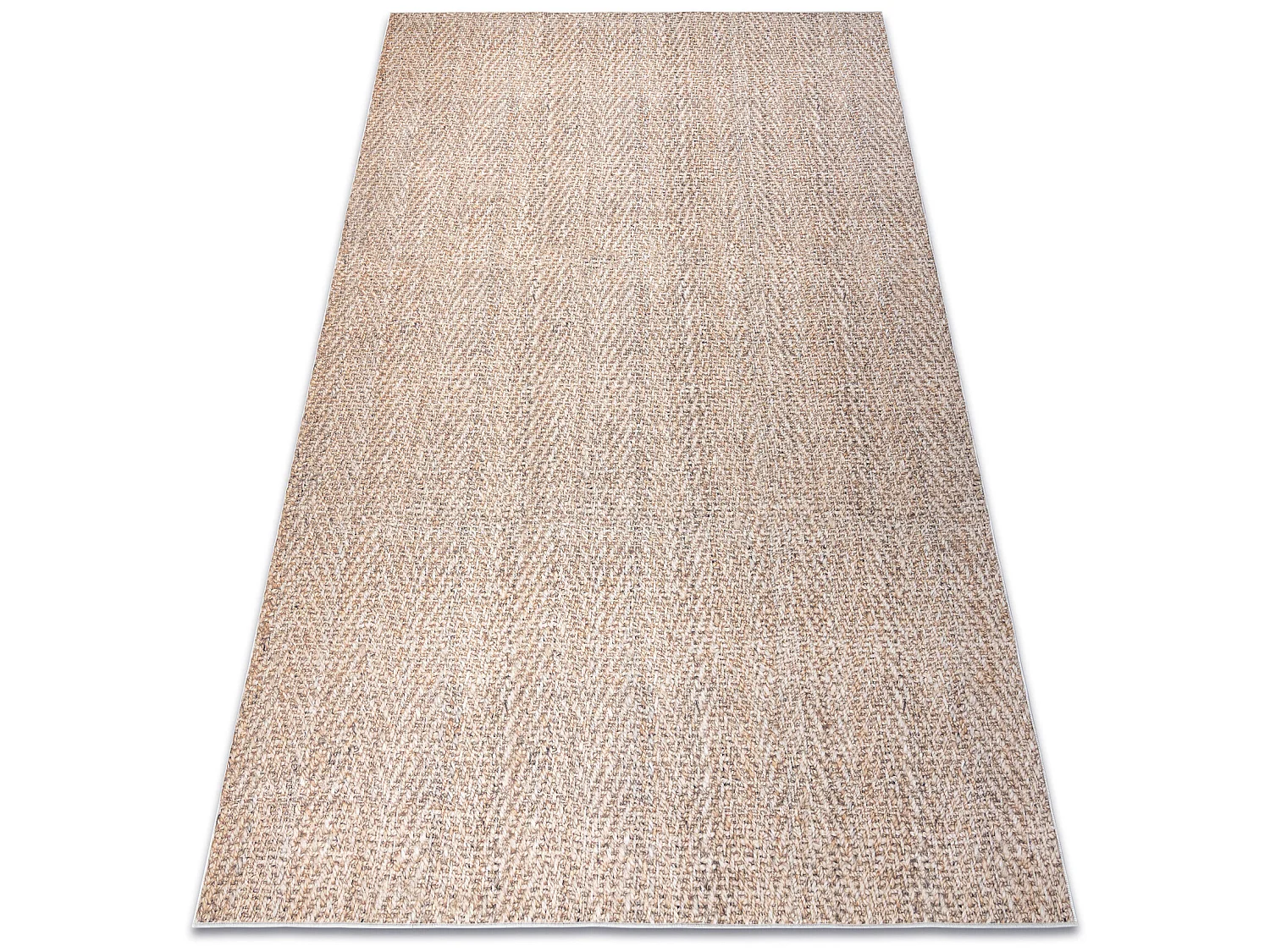 ANDRE 1577 wastapijt Chevron, visgraat antislip - beige 160x220 cm