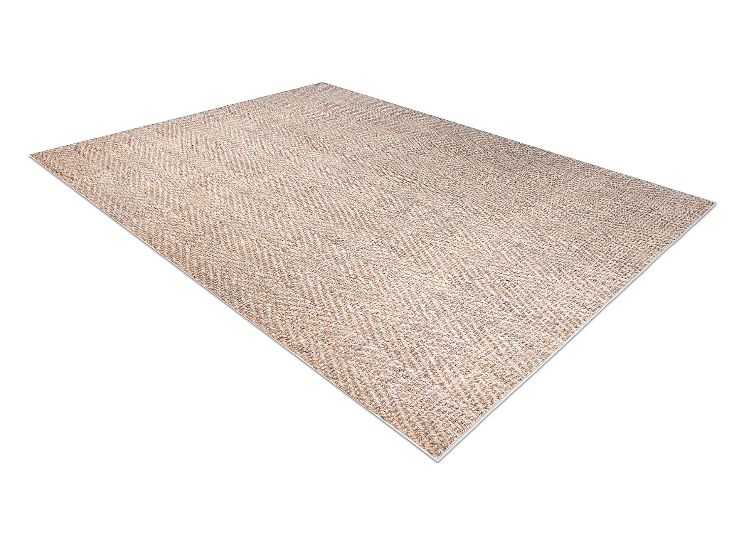 ANDRE 1577 wastapijt Chevron, visgraat antislip - beige 160x220 cm