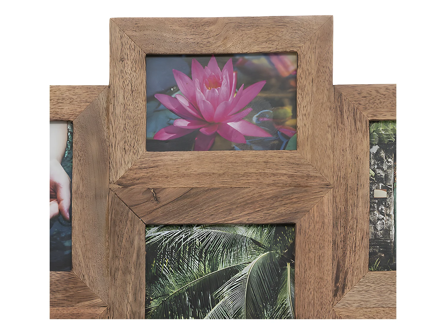 Pêle-mêle Multivues à poser 12 photos en Bois et Verre 94 x 50 cm