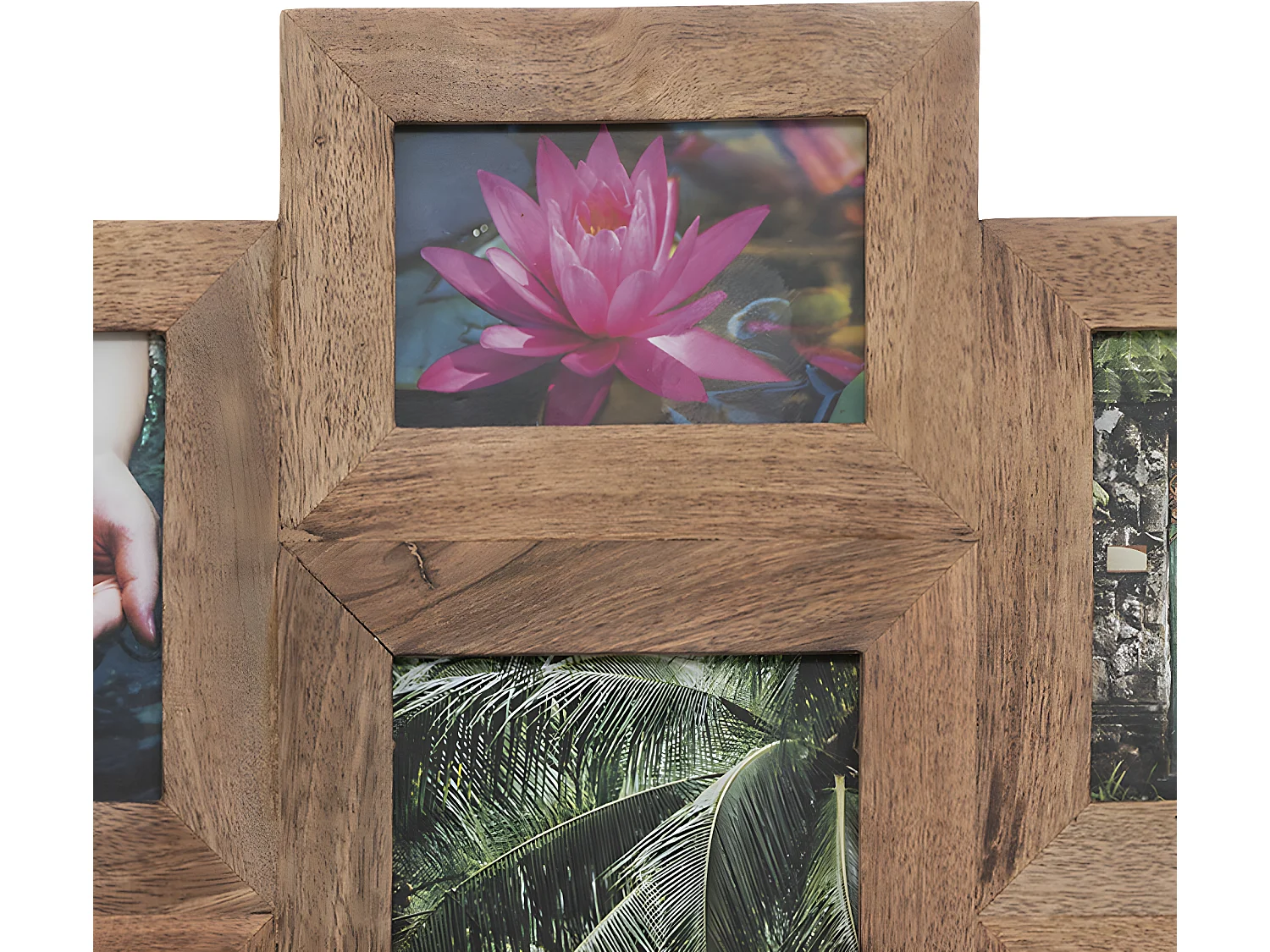 Pêle-mêle Multivues à poser 12 photos en Bois et Verre 94 x 50 cm