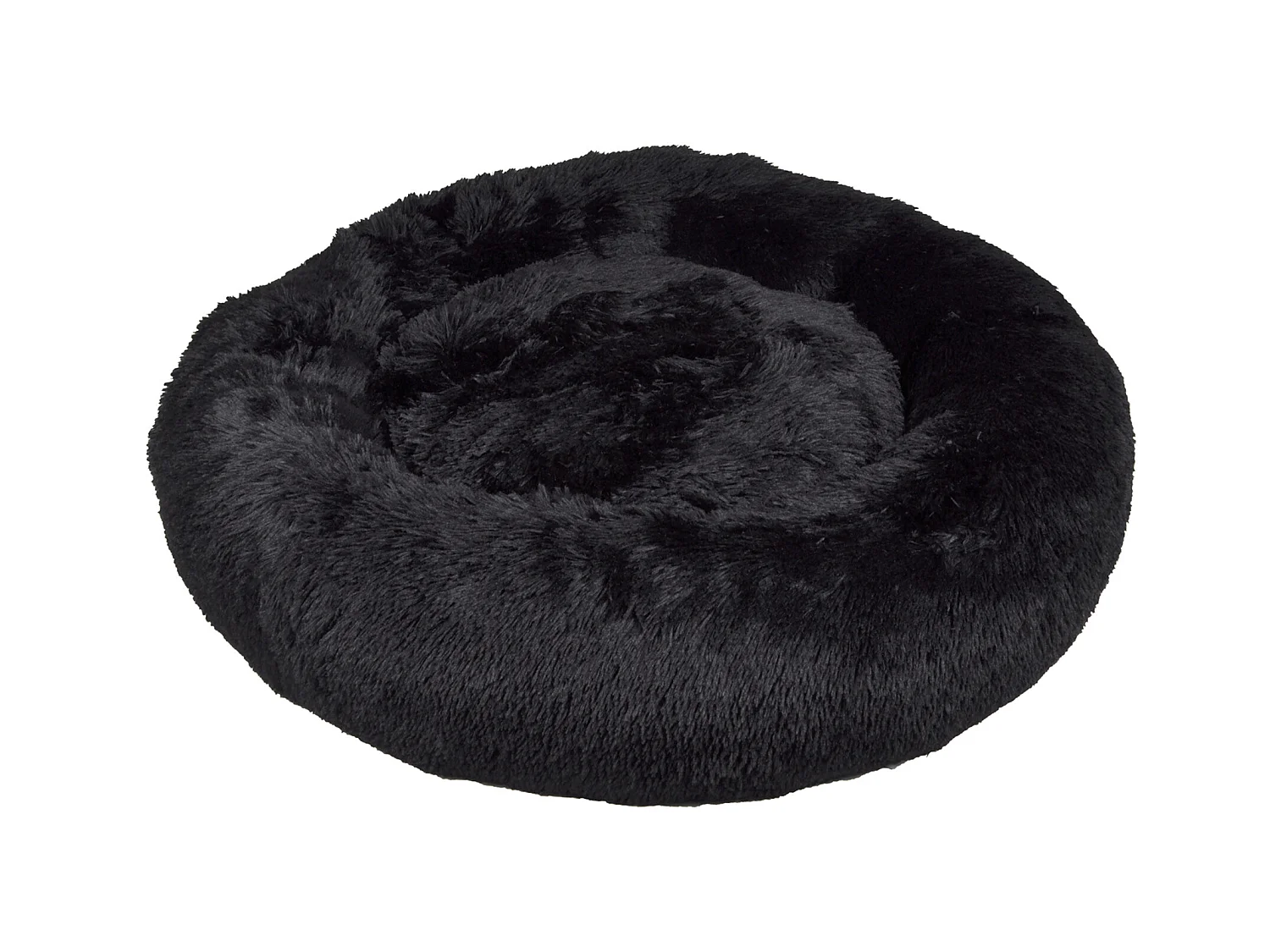 Coussin rond Chat ou Chien Relax Noir
