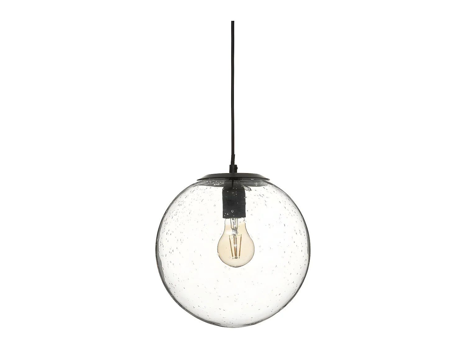 Luminaire  Suspension en métal et verre D 25 cm