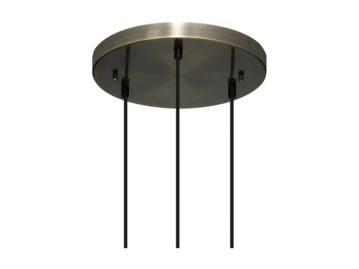 Luminaire Suspension 3 Lampes en métal et verre