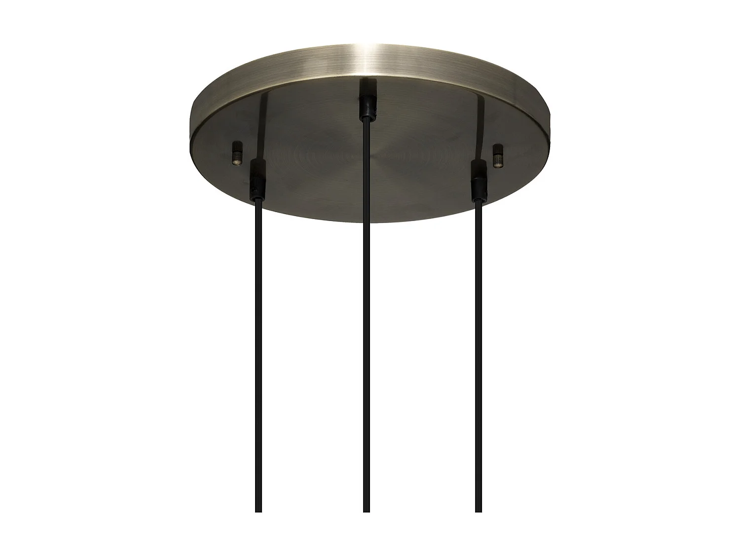 Luminaire Suspension 3 Lampes en métal et verre