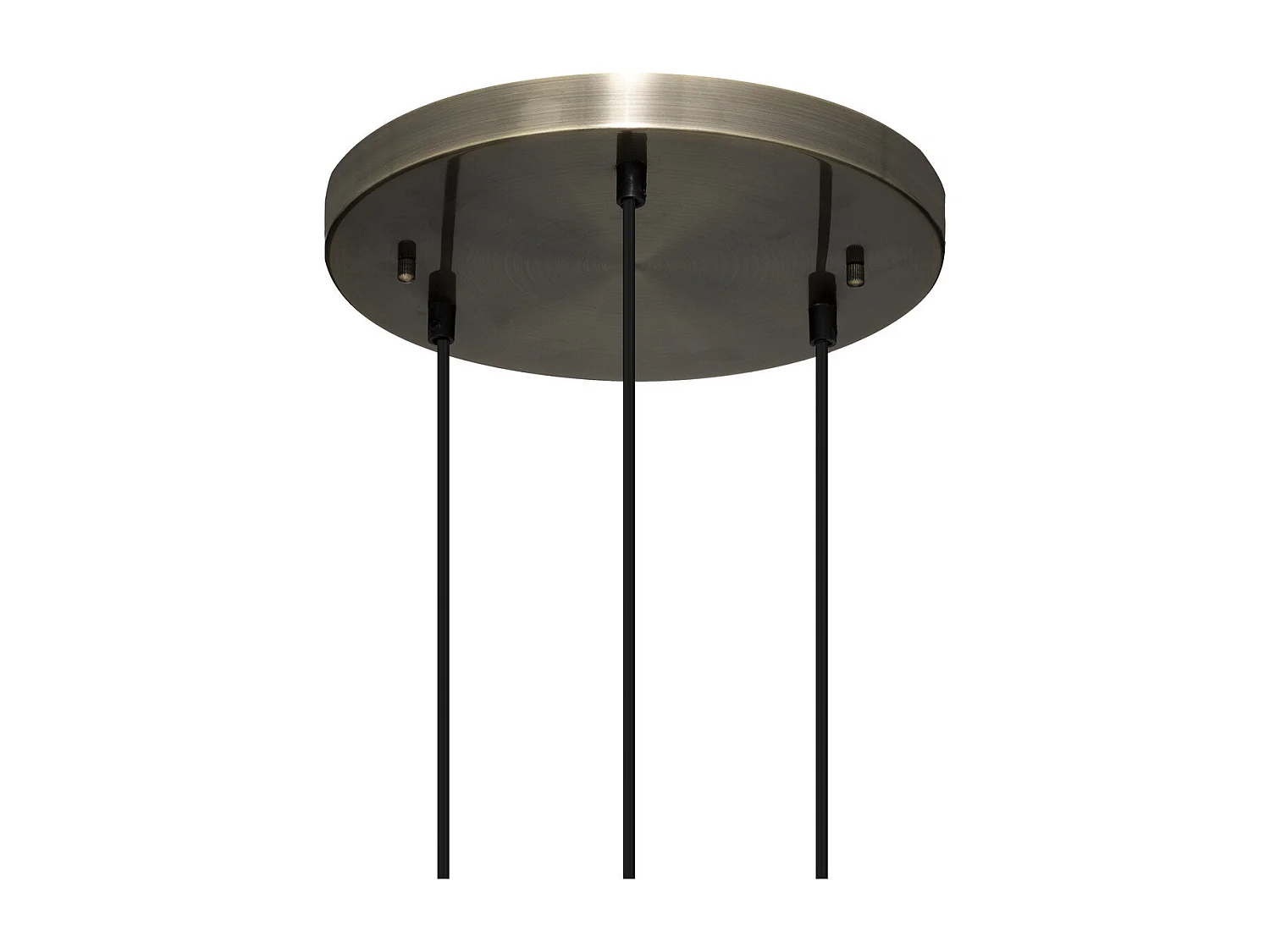 Luminaire Suspension 3 Lampes en métal et verre