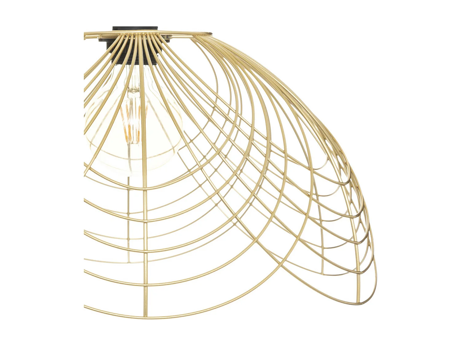 Luminaire Suspension en métal doré D 38 cm