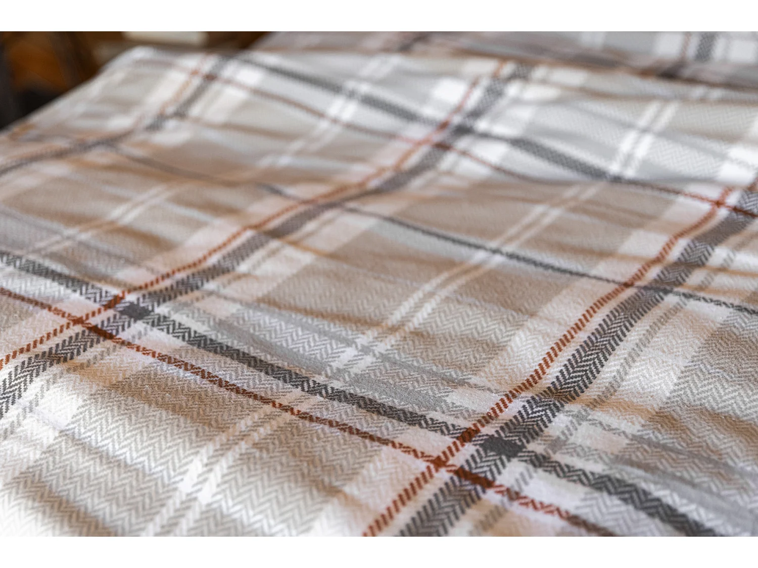 Housse de couette flanelle 240 x 220 cm Felix retro