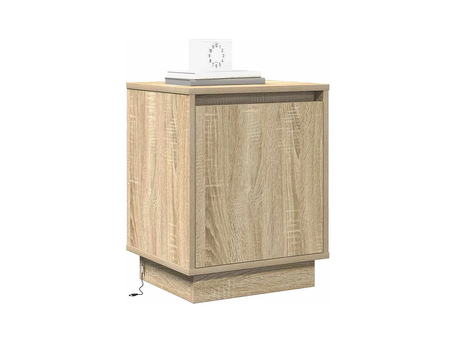 Mesita de Noche | Armario de Noche 2 uds Roble Sonoma 39x34.5x50 cm