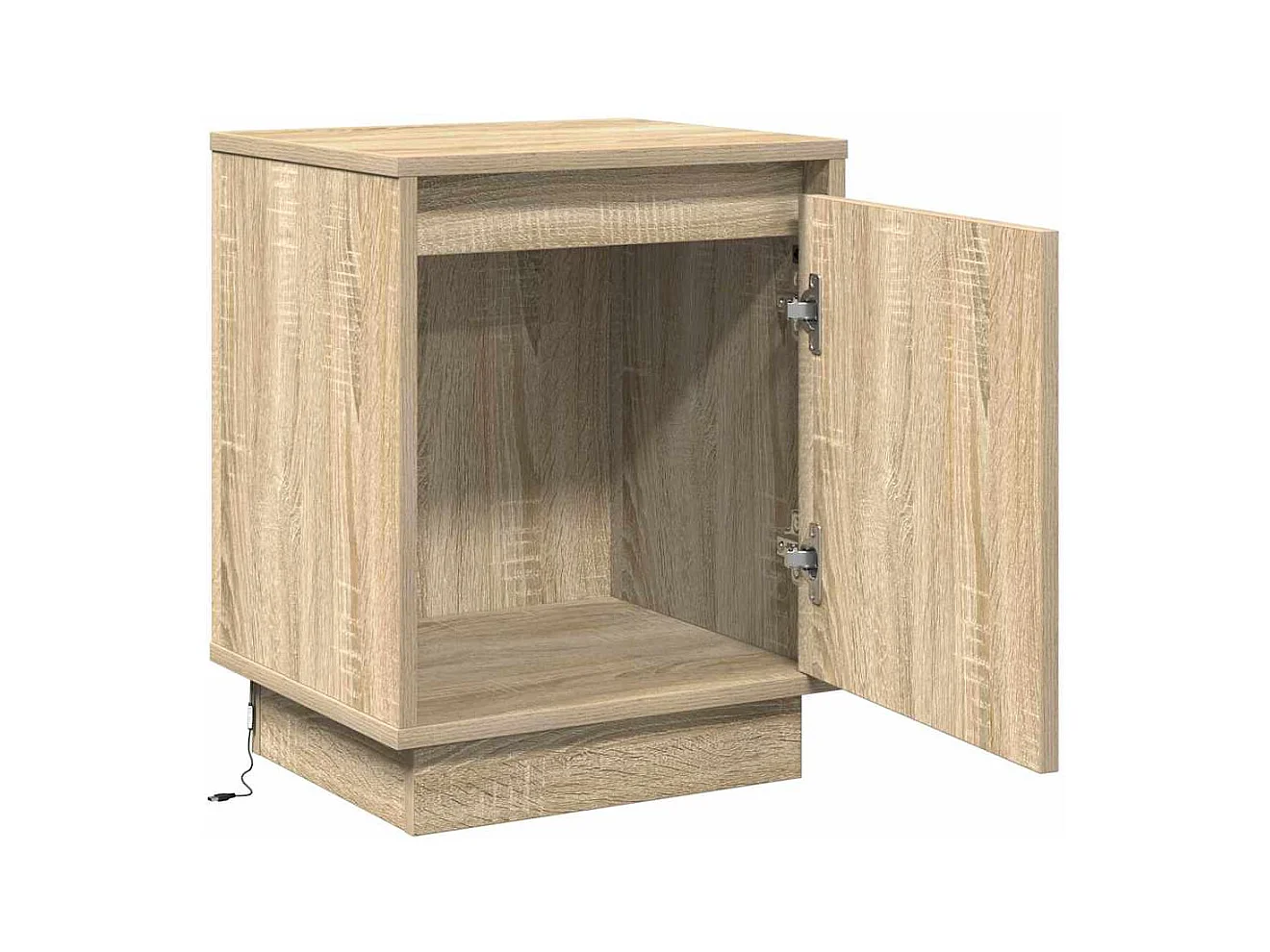 Mesita de Noche | Armario de Noche 2 uds Roble Sonoma 39x34.5x50 cm