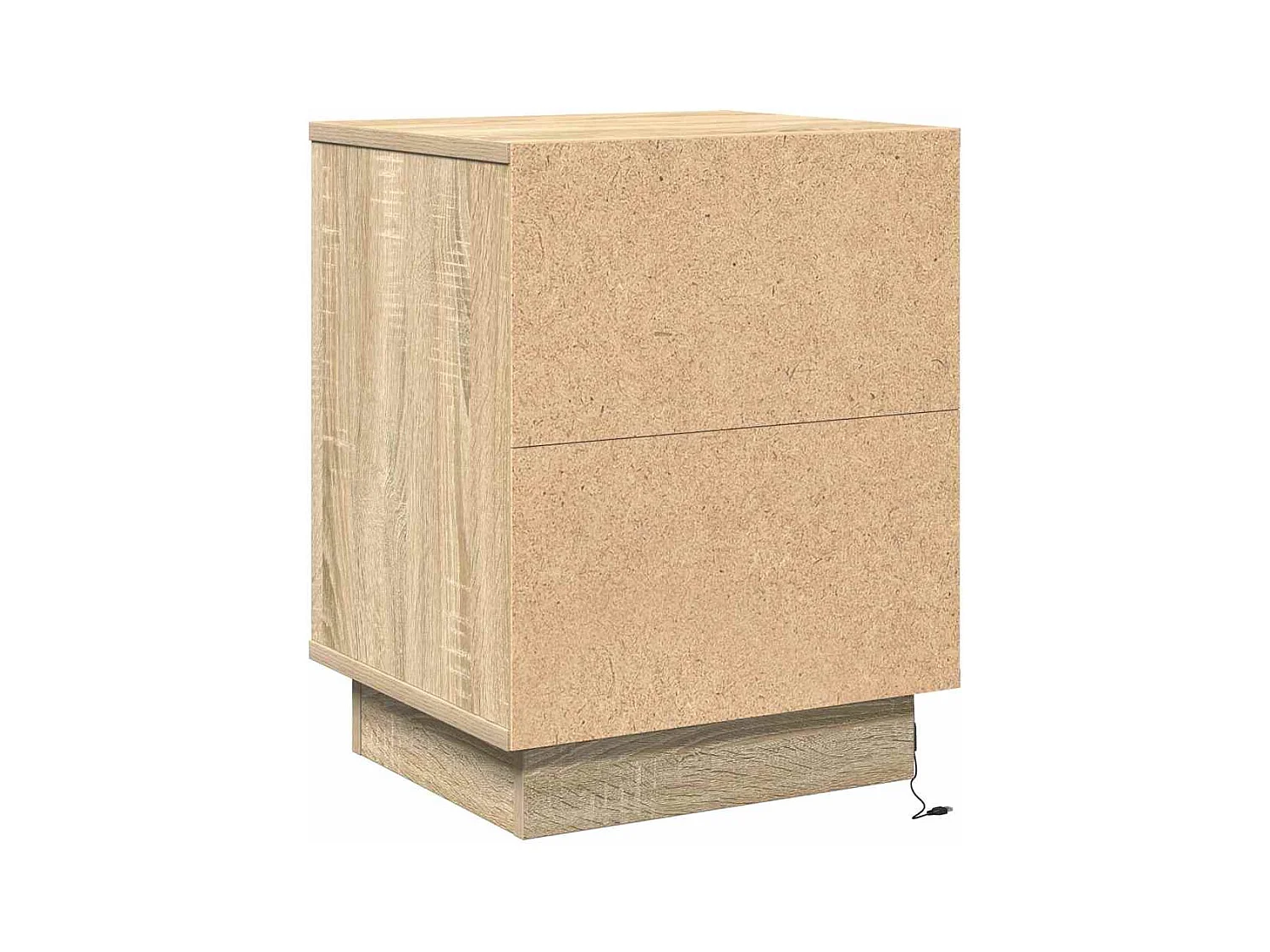 Mesita de Noche | Armario de Noche 2 uds Roble Sonoma 39x34.5x50 cm