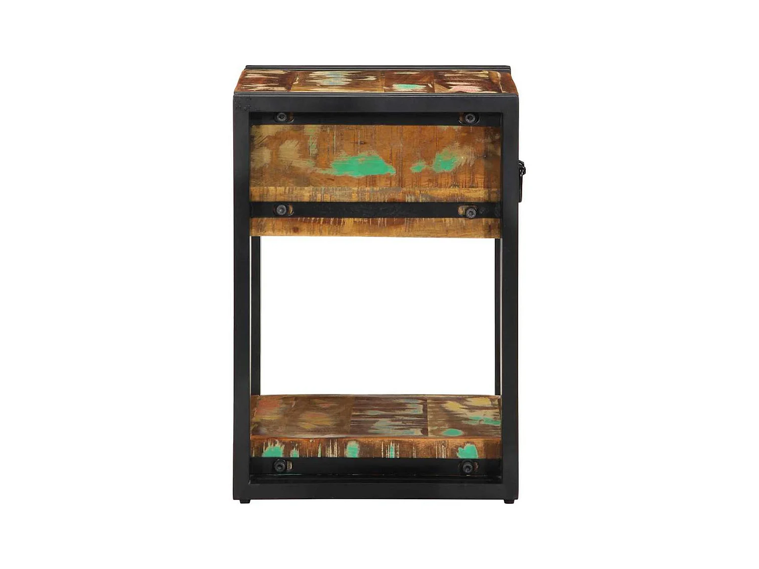 Mesita de Noche | Armario de Noche | Mesilla de noche con cajón Multicolor 40x35x50 cm