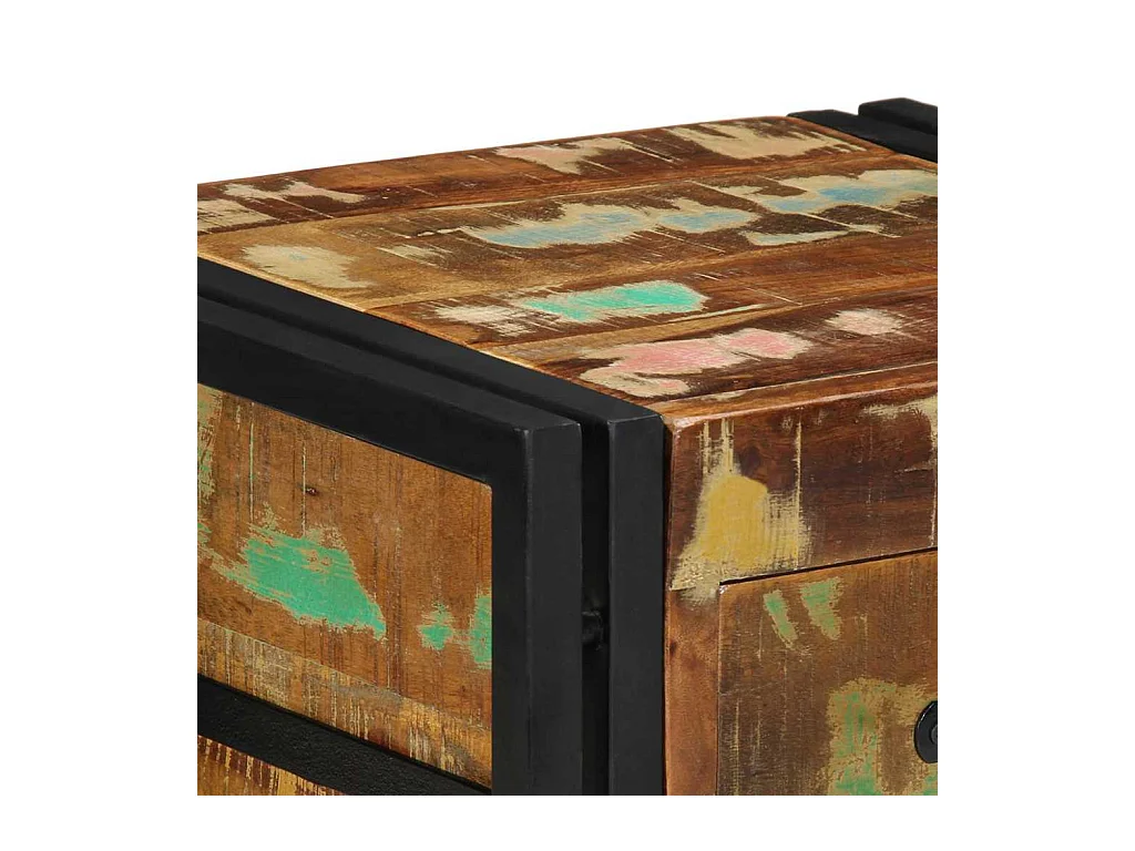 Mesita de Noche | Armario de Noche | Mesilla de noche con cajón Multicolor 40x35x50 cm