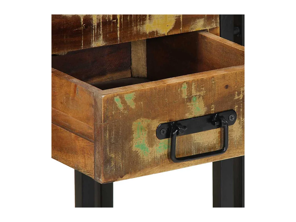 Mesita de Noche | Armario de Noche | Mesilla de noche con cajón Multicolor 40x35x50 cm