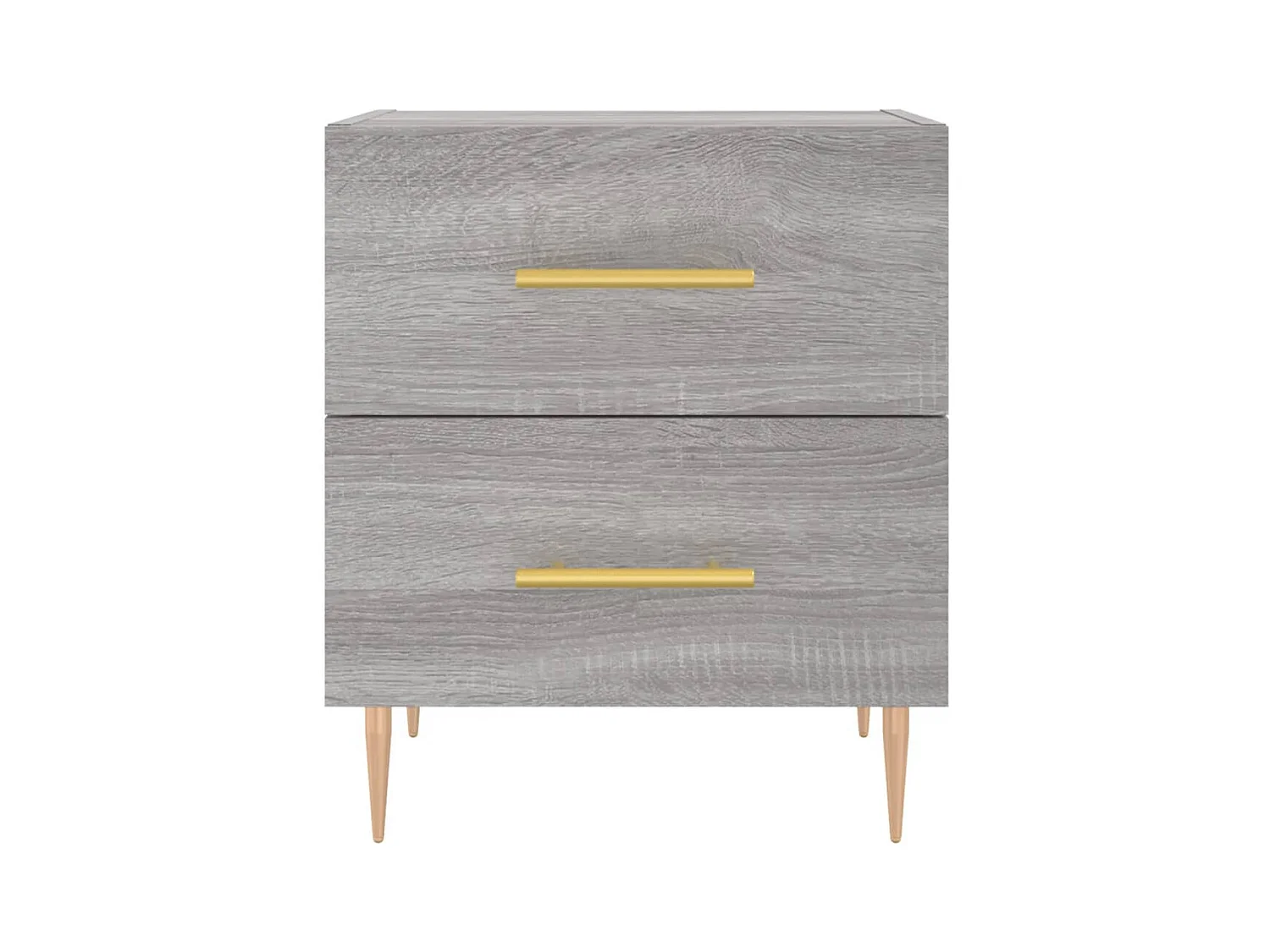 Mesita de noche | Mesilla de noche madera de ingeniería gris Sonoma 40x35x47,5 cm