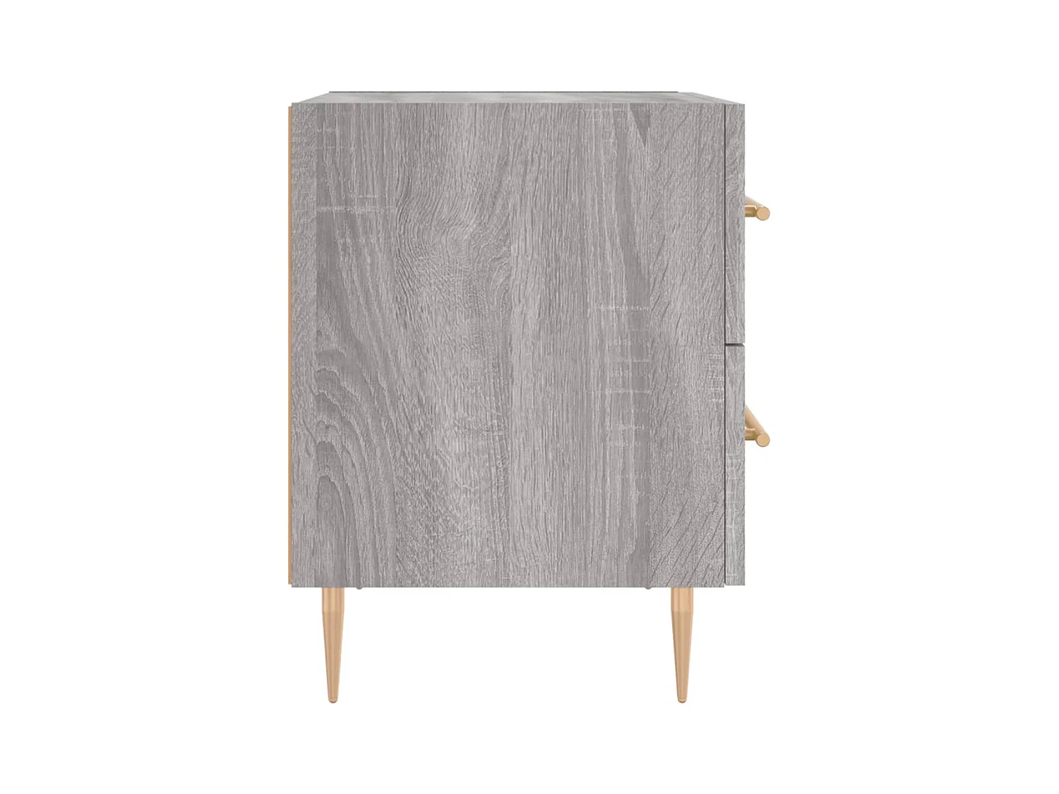 Mesita de noche | Mesilla de noche madera de ingeniería gris Sonoma 40x35x47,5 cm