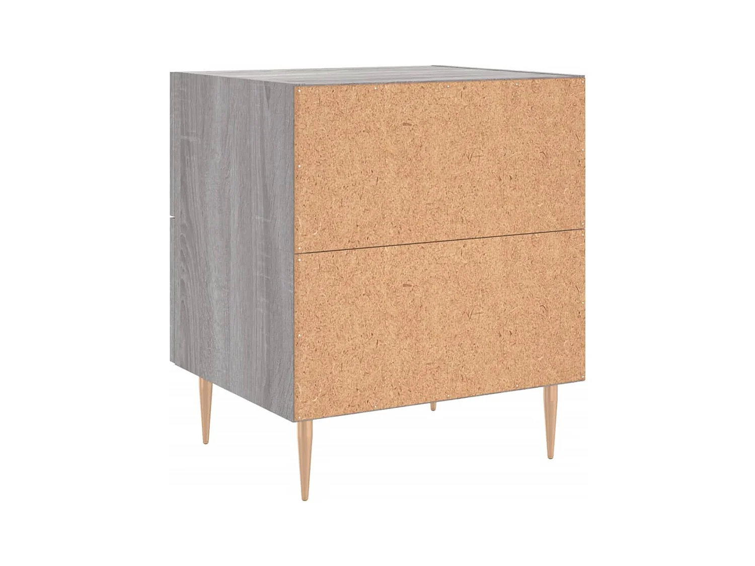 Mesita de noche | Mesilla de noche madera de ingeniería gris Sonoma 40x35x47,5 cm