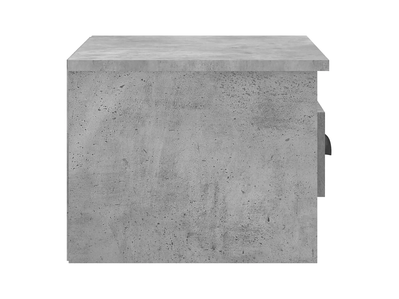 Mesita de noche | Mesilla de noche de pared 2 uds color gris hormigón 41,5x36x28cm