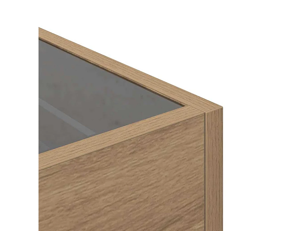 Nachttisch-Beistelltisch-Aufbewahrungsschrank Artisan-Eiche 40 x 40 x 30 cm SHL80732