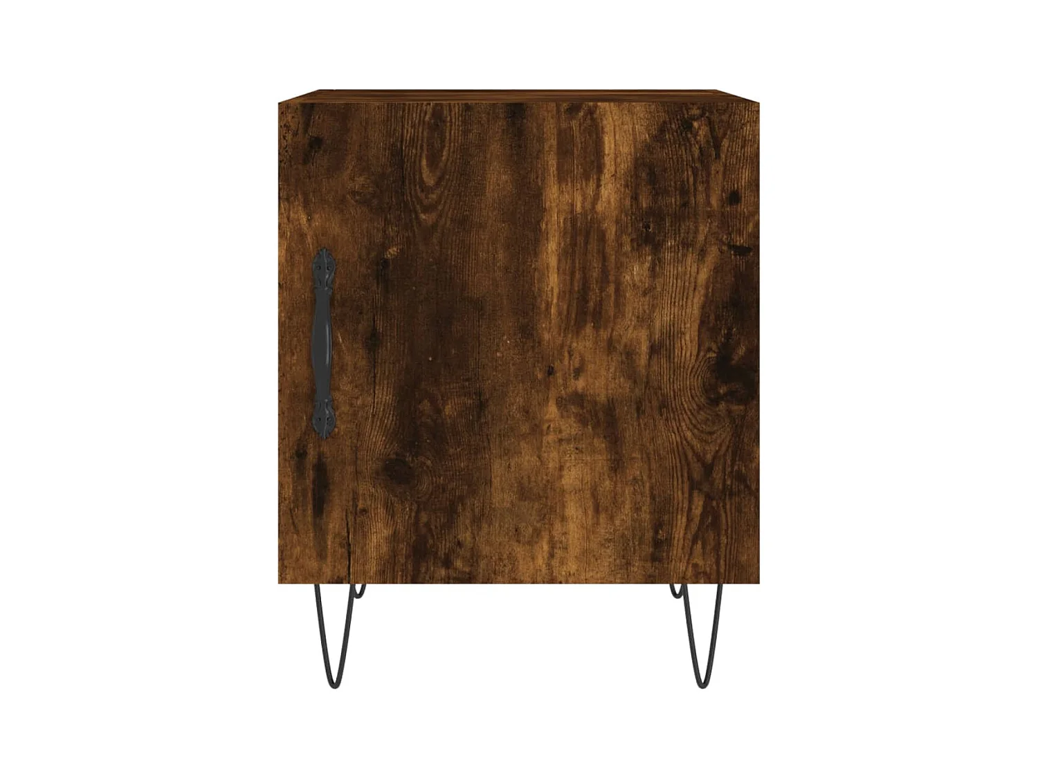 Mesa de Cabeceira Moderna 2 peças 40x40x50cm derivado madeira carvalho fumado