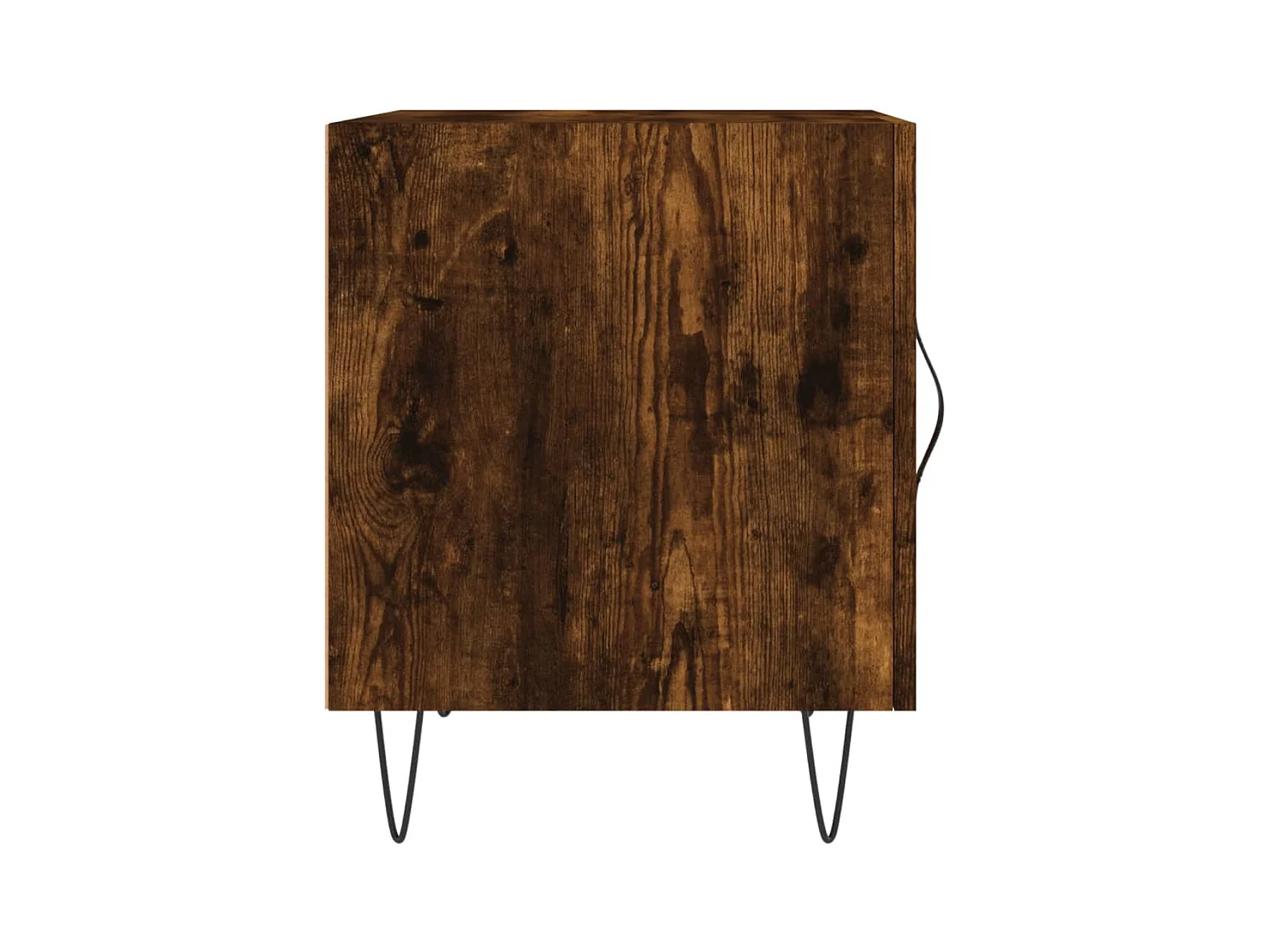 Mesa de Cabeceira Moderna 2 peças 40x40x50cm derivado madeira carvalho fumado