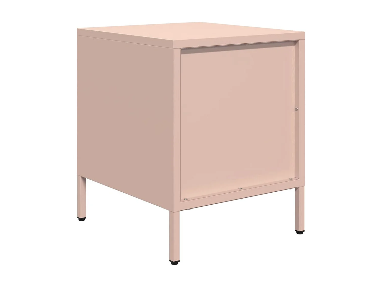 Nachttisch 2er Set-Beistelltisch-Nachttischkommode Rosa 35x39x43,5 cm Stahl SHL59268