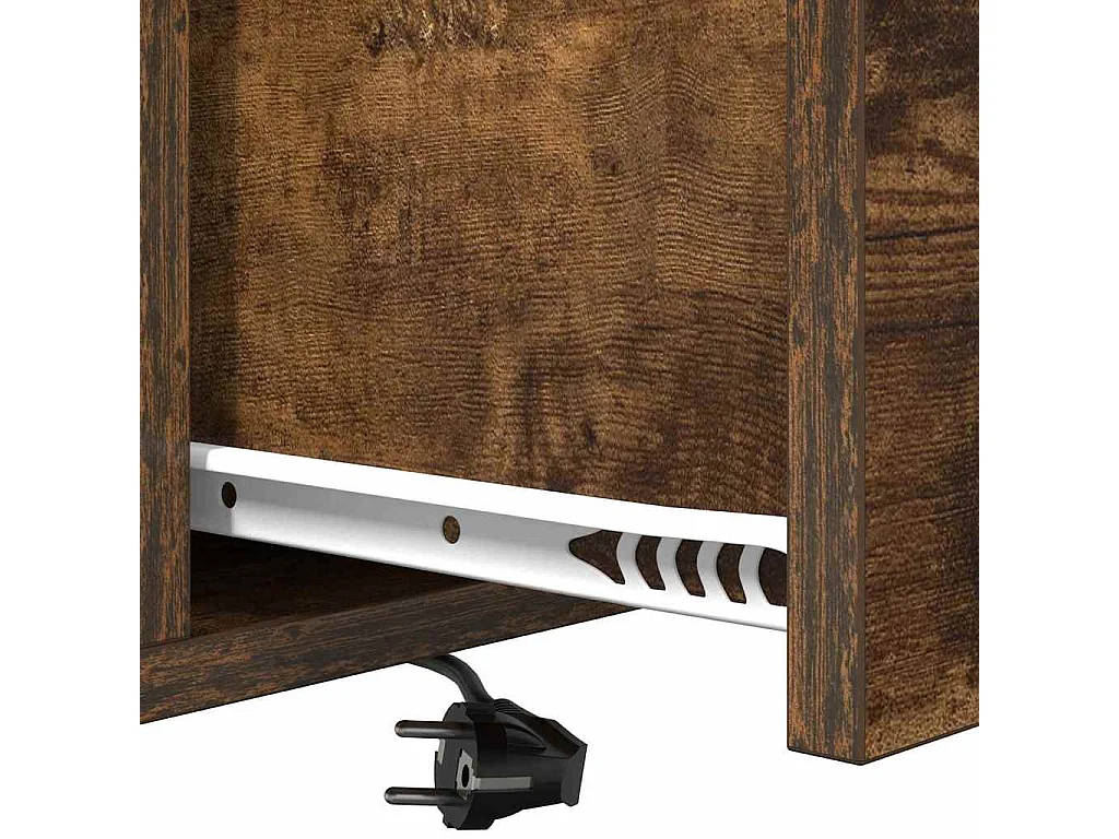 Nachttisch-Beistelltisch Geräucherte Eiche 40 x 31 x 60 cm Holzwerkstoff SHL95905